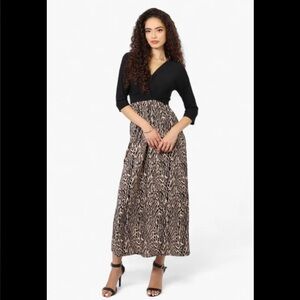 The Paragon Black and Cream Dress